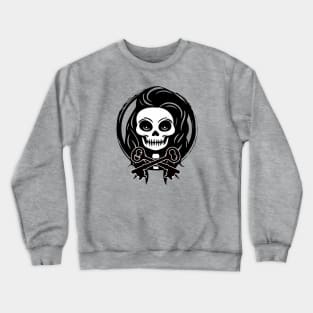 Locksmith Skull and Keys Black Logo Crewneck Sweatshirt